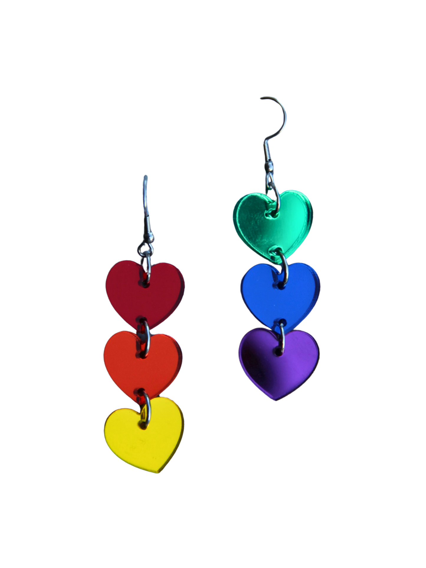 Rainbow Hearts -korvikset
