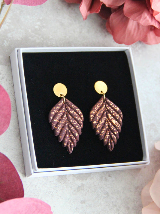 Lilja-korvakorut purppurakulta