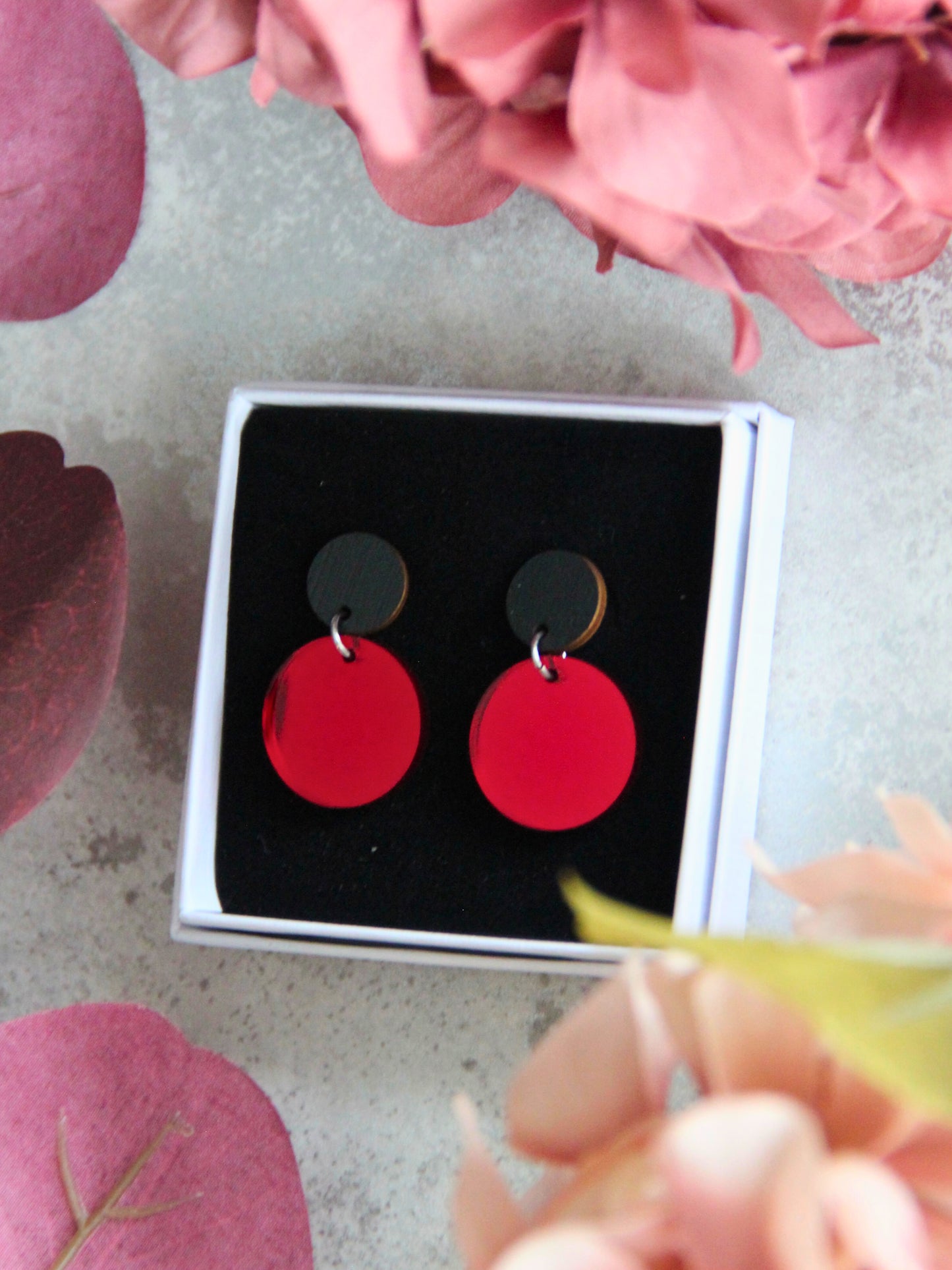 Double Bubble -korvakorut punainen