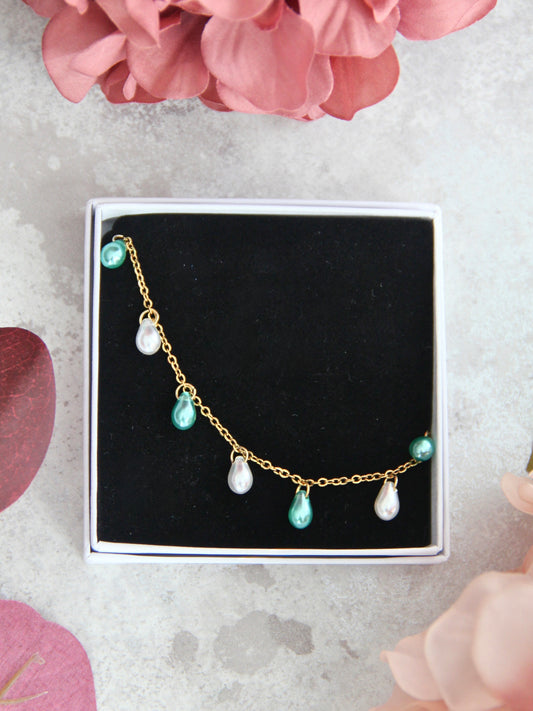 Pearl -rannekoru turkoosi